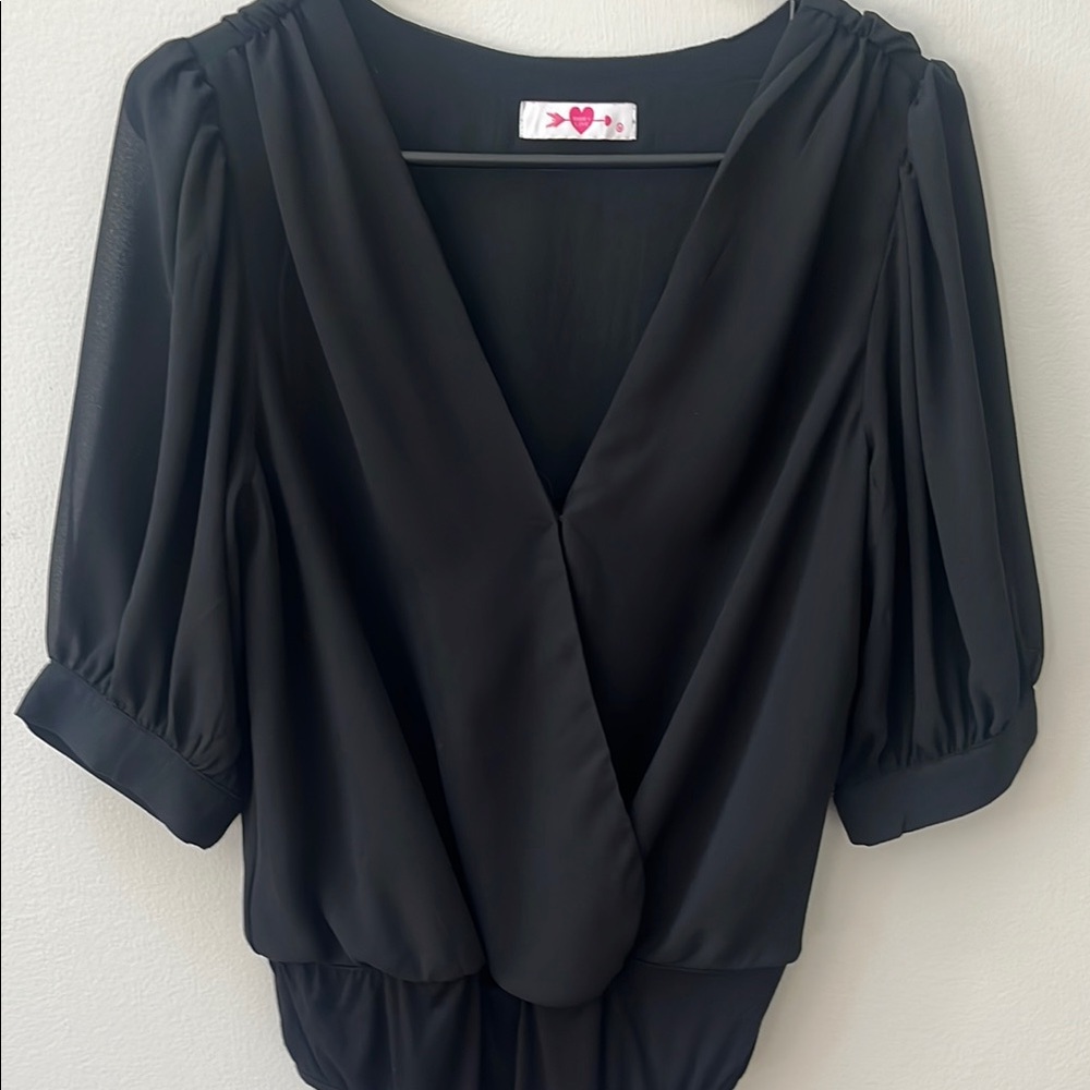 Elegant Black Women's Top